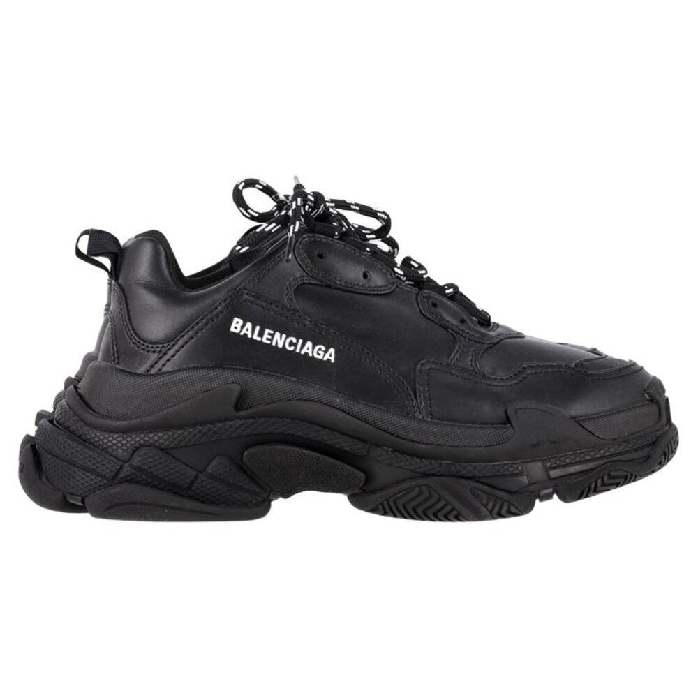 Balenciaga Triple S Sneakers in Black Polyester